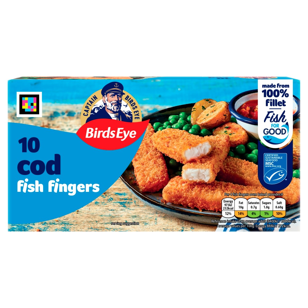 Birds Eye 40 Breaded O3 Fish Fingers