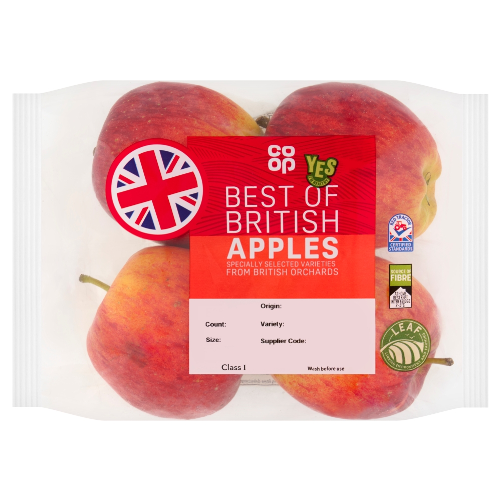 Co-op Best of British Apples 4 Pack   
