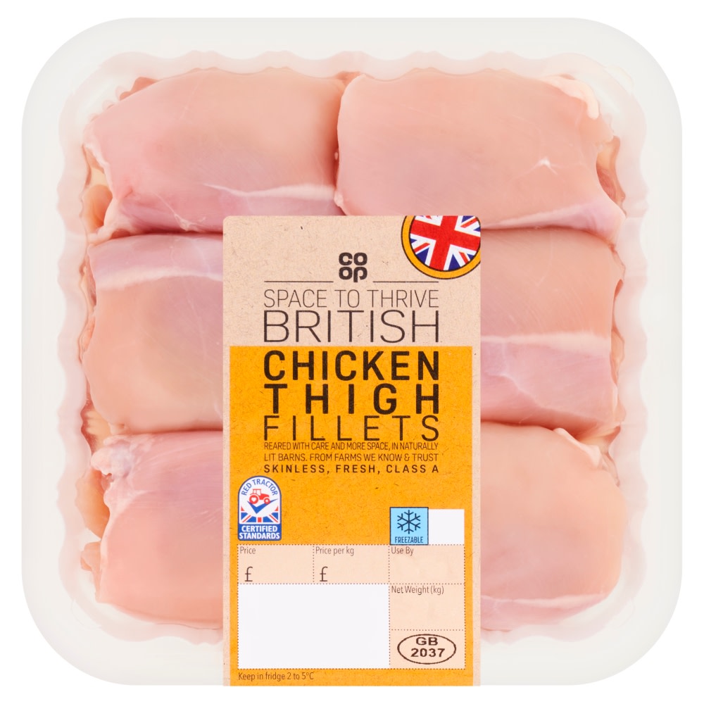 Co-op British Chicken Thigh Fillets 500g