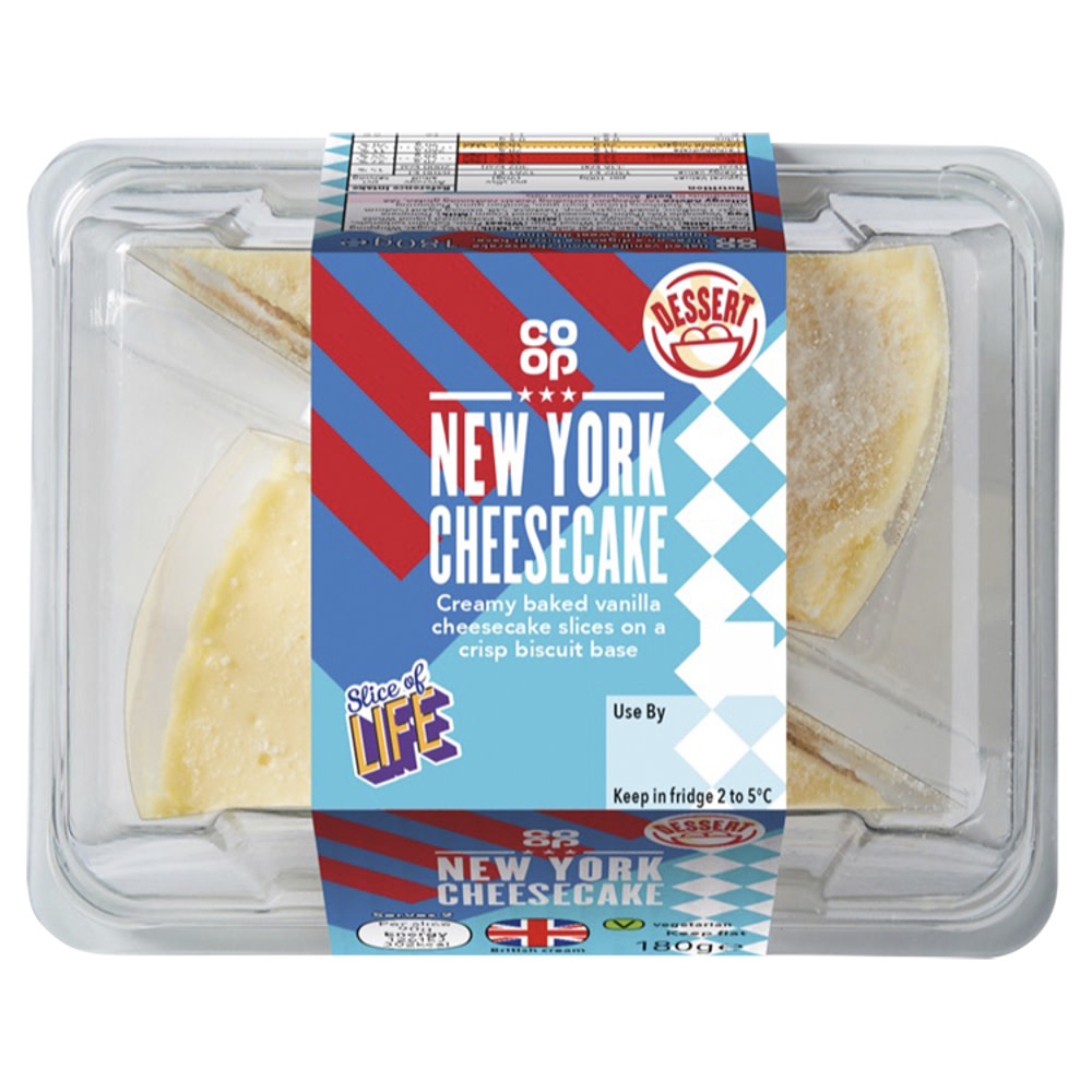 Co-op Vanilla Cheesecake Slices 2x90g