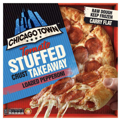 Chicago Town Takeaway Stuffed Crust Pepperoni Pizza 645g