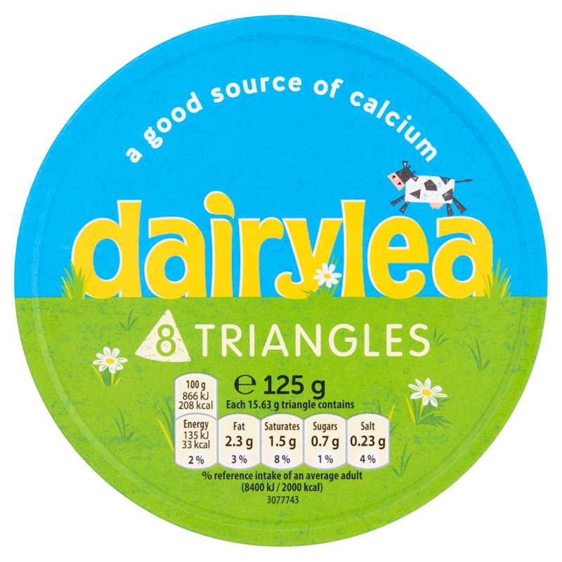Dairylea Dairylea Cheese Triangles 8 Pack 125g - Co-op