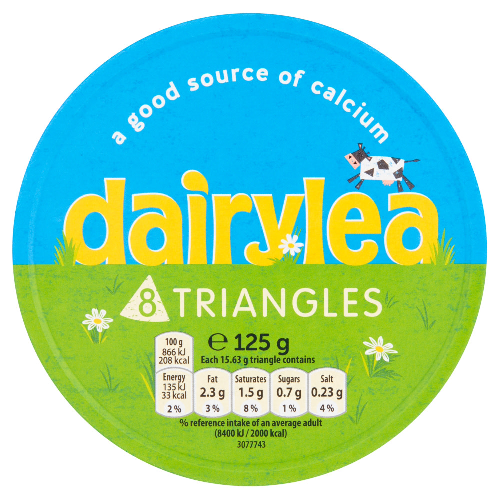 Dairylea Cheese Spread Triangles 8 pack 8x15.6G