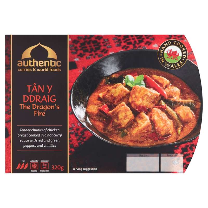 Authentic Curry Co The Mpany Tan Y Ddraig Hot Chicken Curry 320g - Co-op