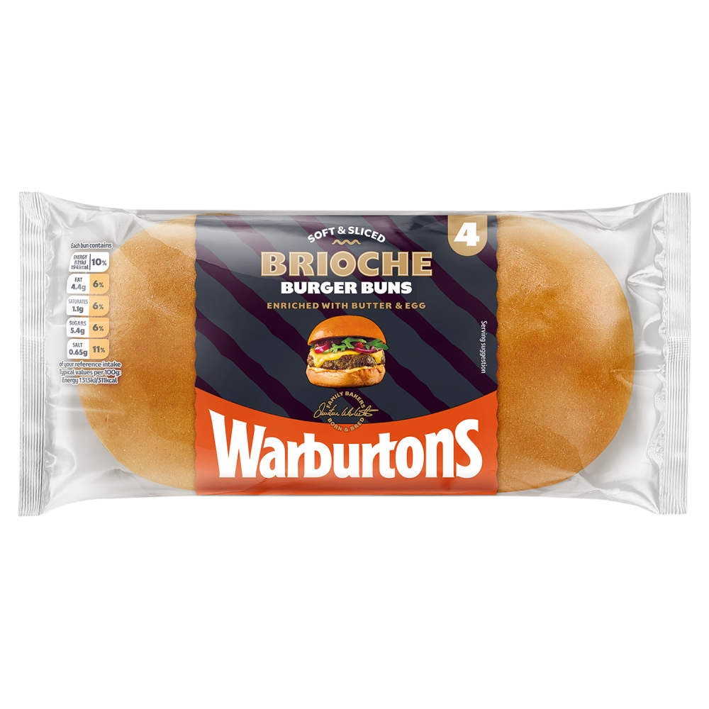 Warburtons 4 Brioche Rolls