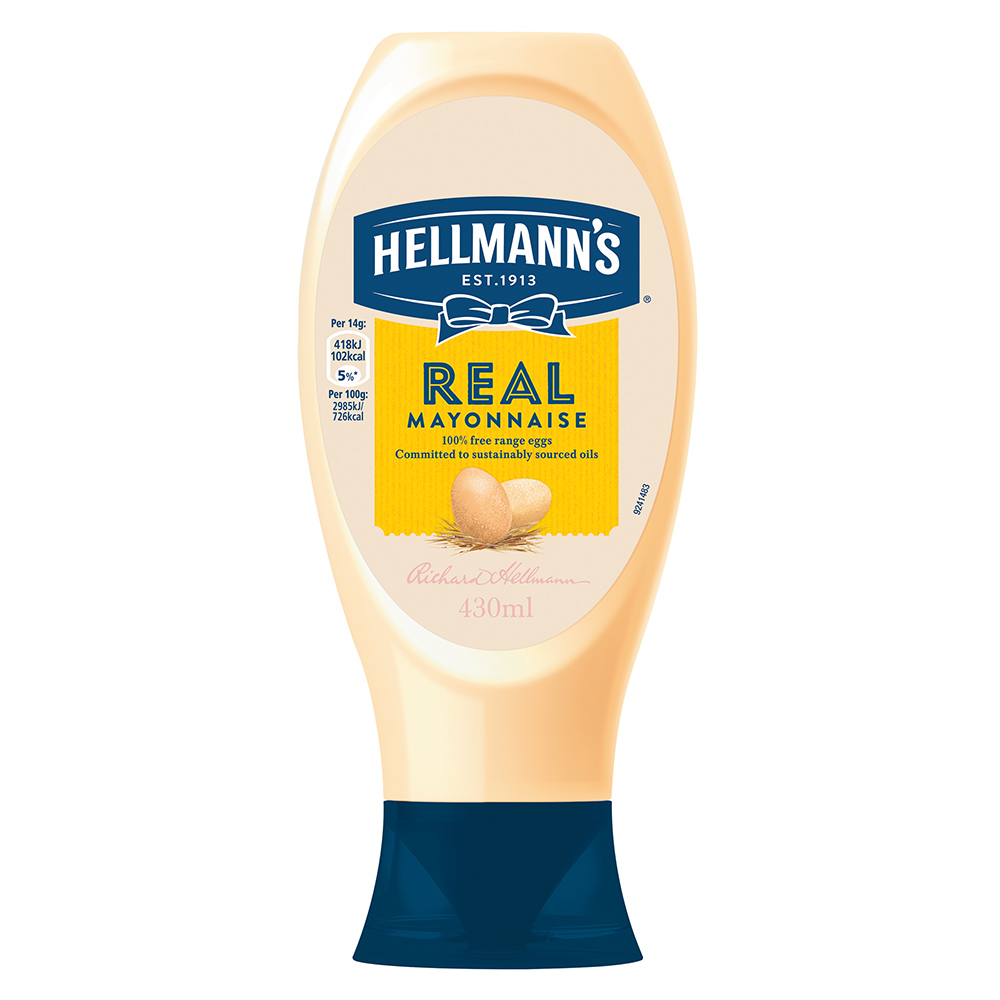 Hellmanns Real Mayonnaise Squeezy 430ml - Co-op
