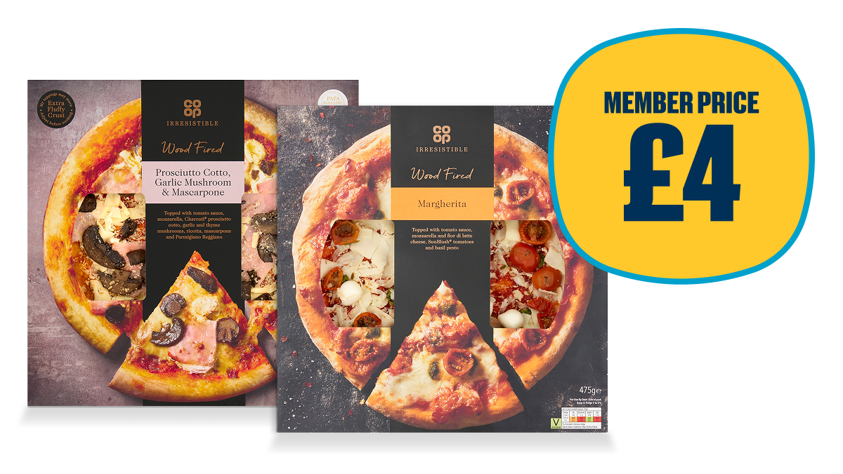 P13: Irresistible Pizza £4 Member Price 9th September - 6th October