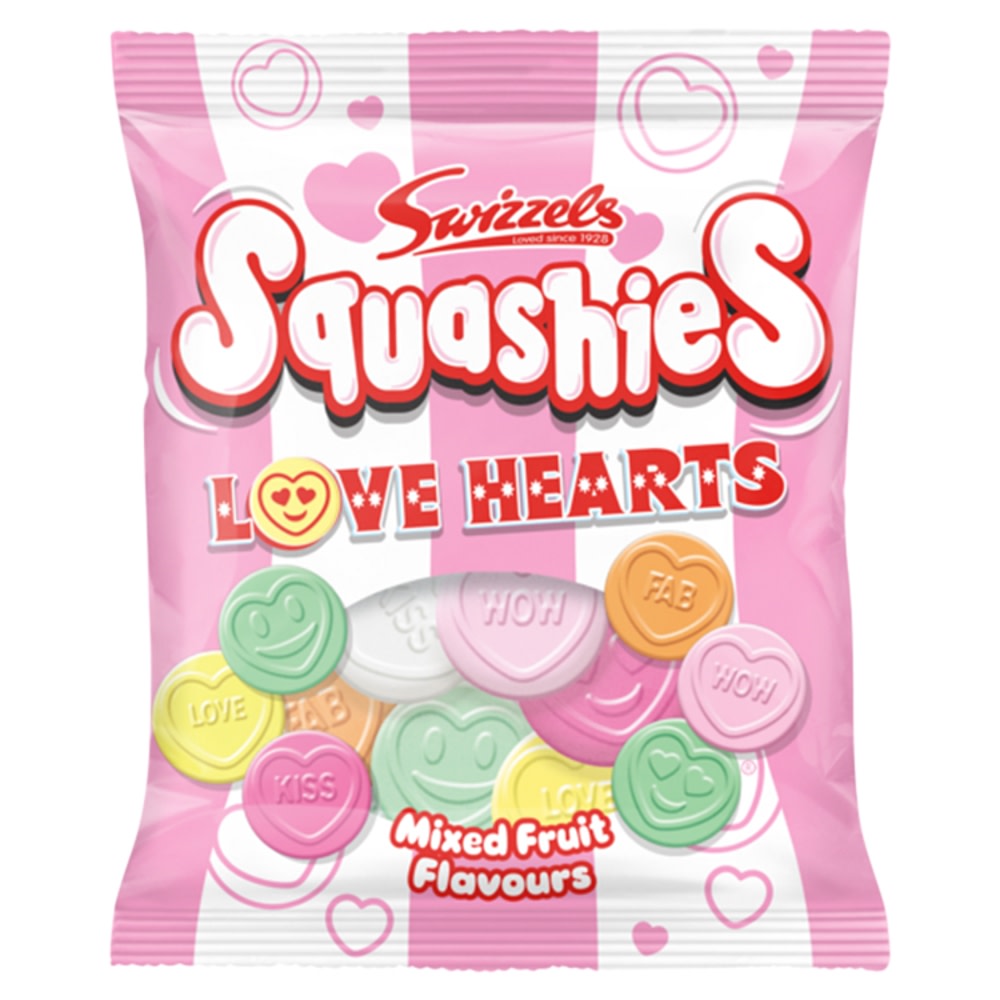 Squashies Love Hearts120g
