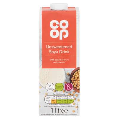 Co-op Soya Unsweetened 1Ltr