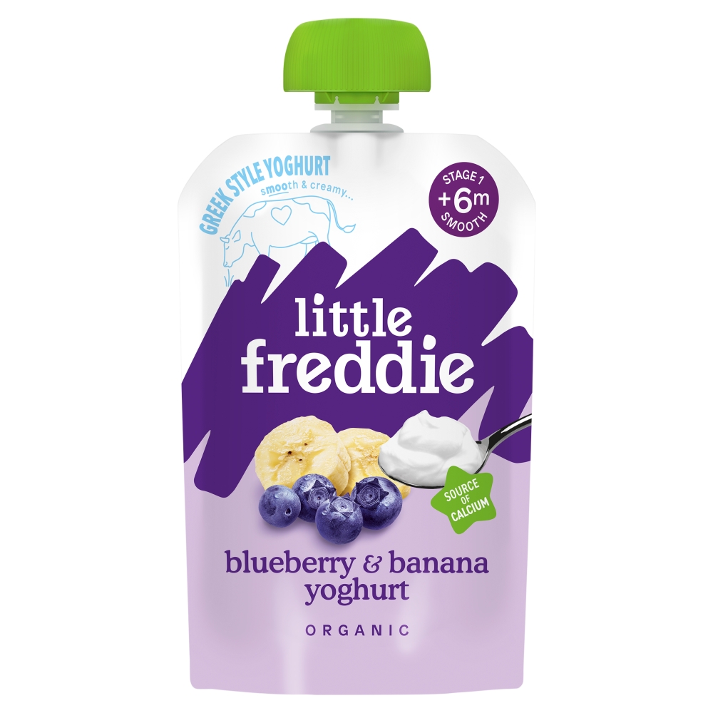 Little Freddie Organic Blueberry & Banana Greek Style Yoghurt 100g