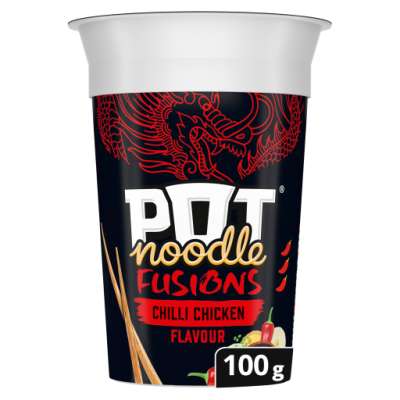 Pot Noodle Fusions Instant Snack Chilli Chicken 100g