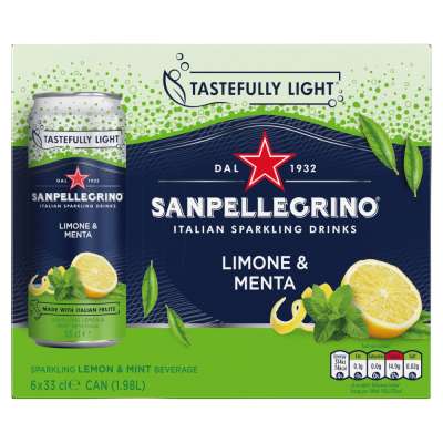 San Pellegrino Lemon and Mint 6x330ml   