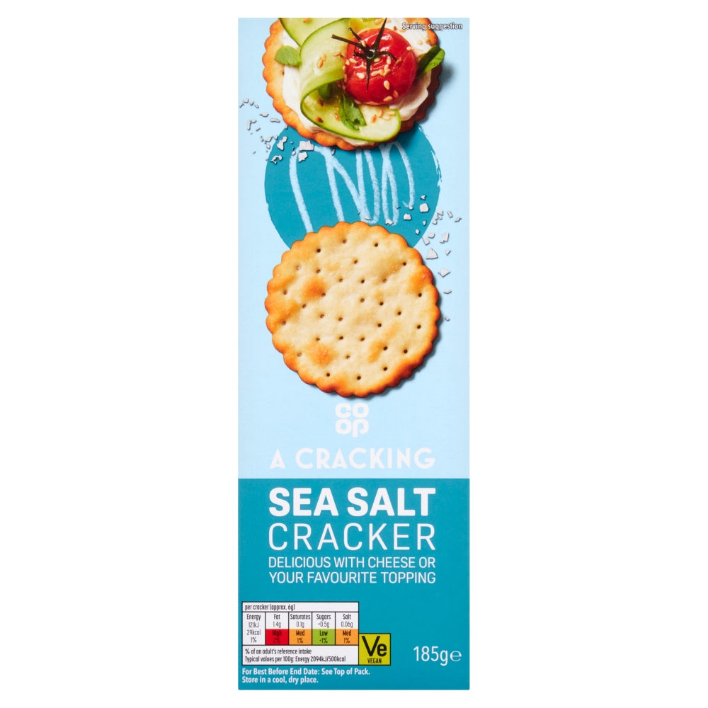 Co-op Sea Salt Crackers 185g