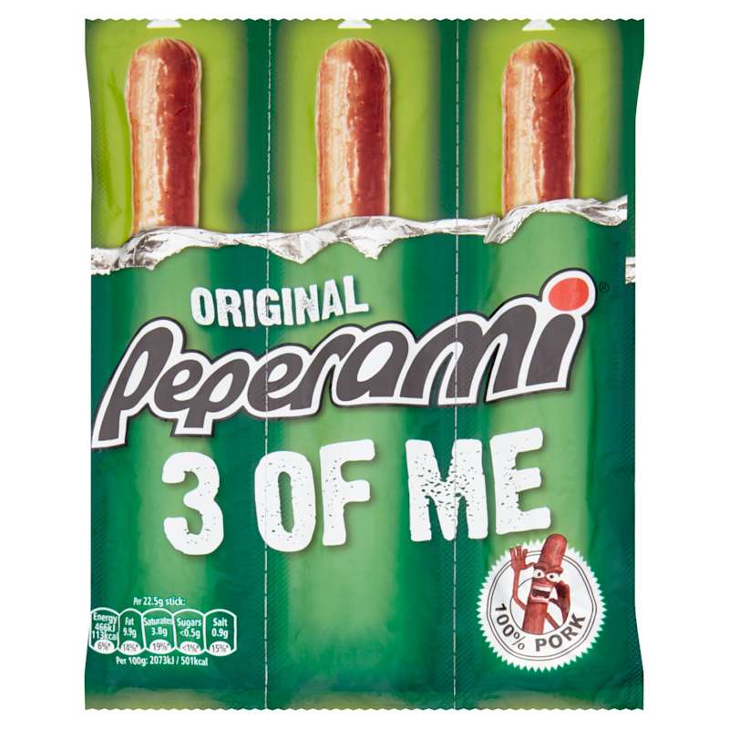 Peperami Font Peperami Original 3x22 5g - Co-op