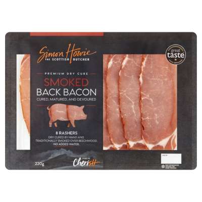 Simon Howie Dry Cure Smoked Bacon 220g