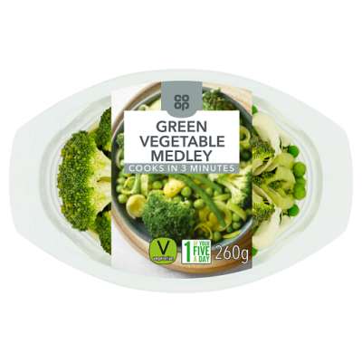 Co-op Green Vegetable Medley 260g