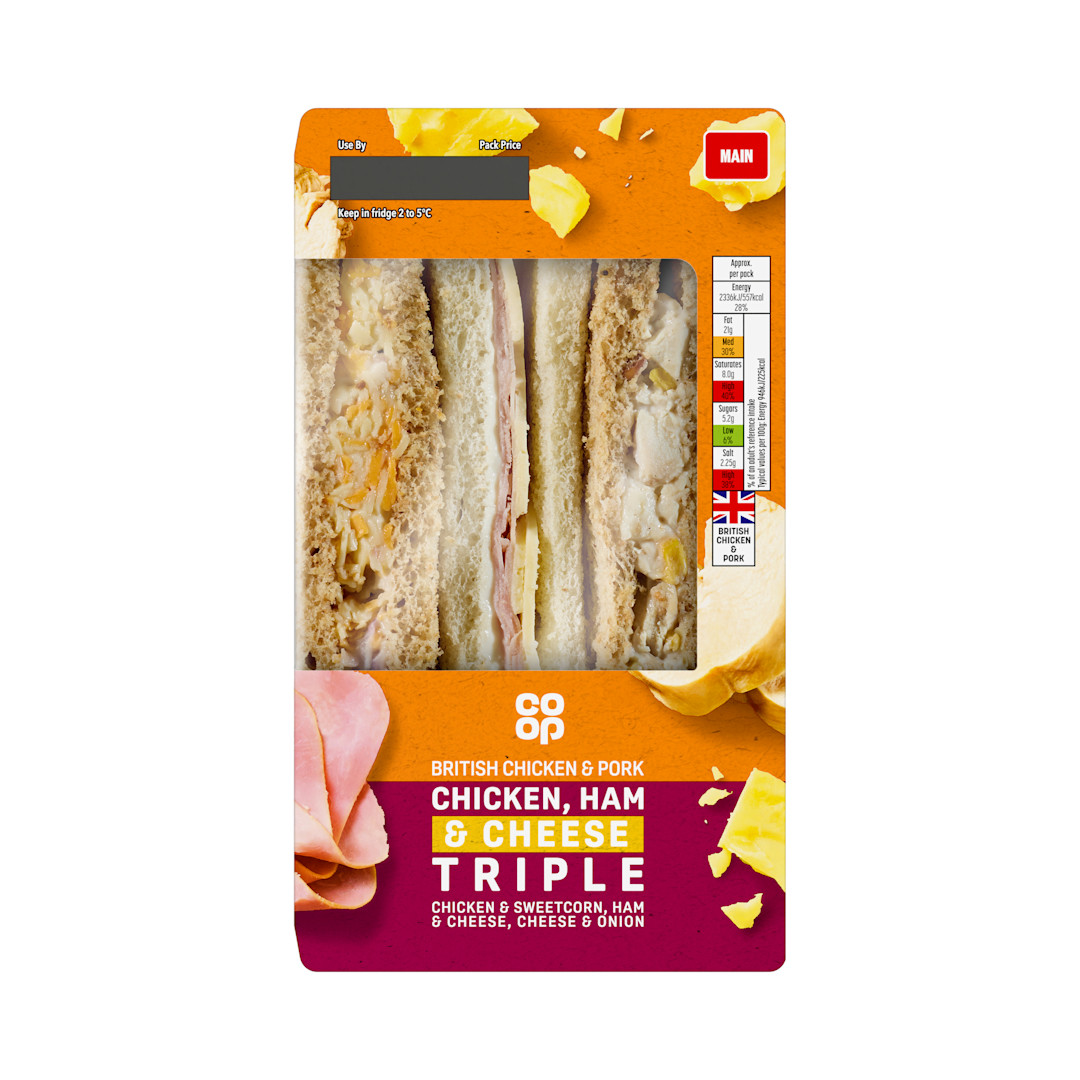 Co-op Ham & Cheese Sandwich