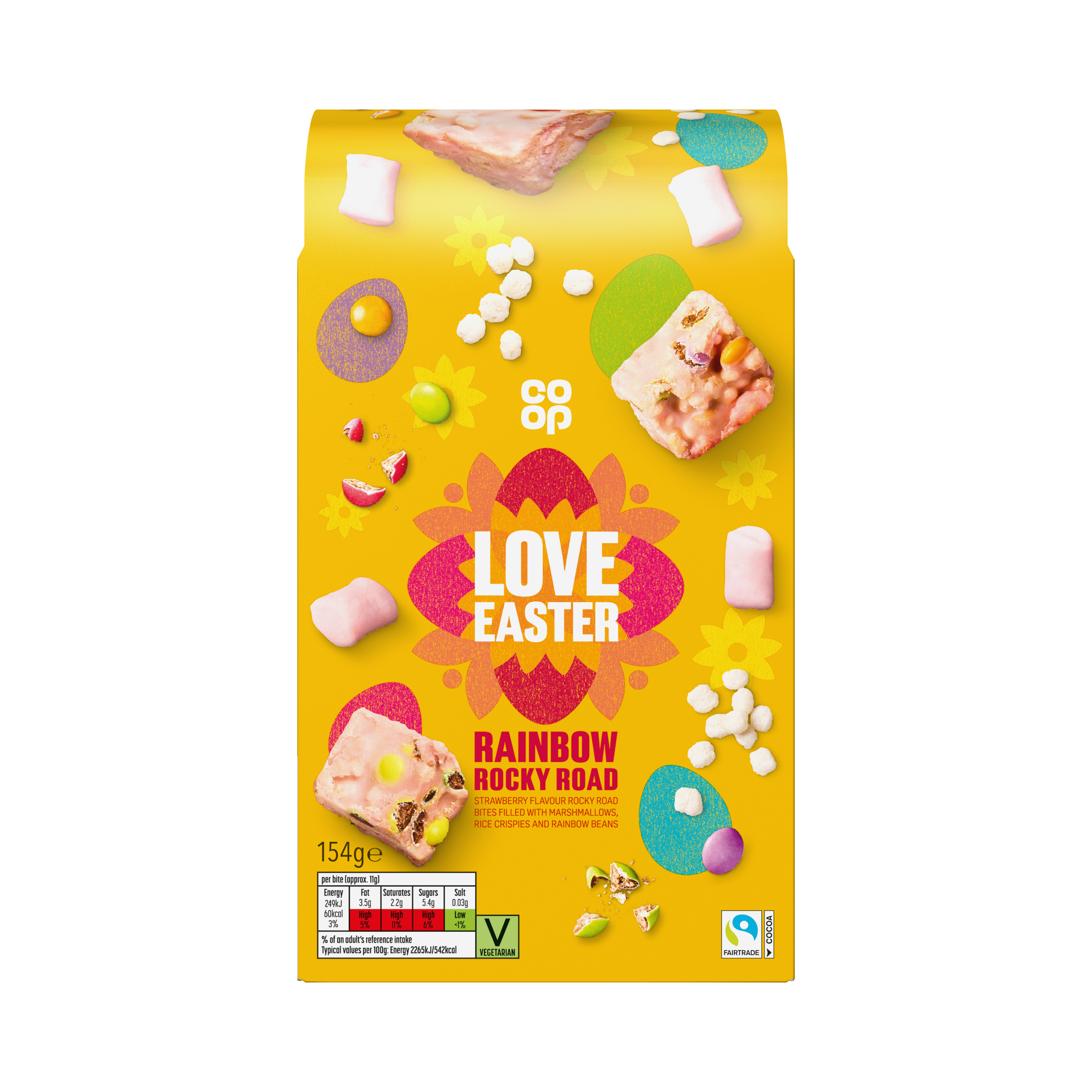 Co-op Love Easter Rainbow Rocky Road 154g