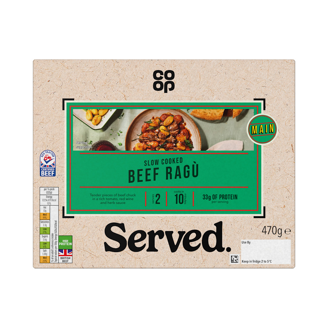 Co-op Slow Cooked Beef Ragu 470g