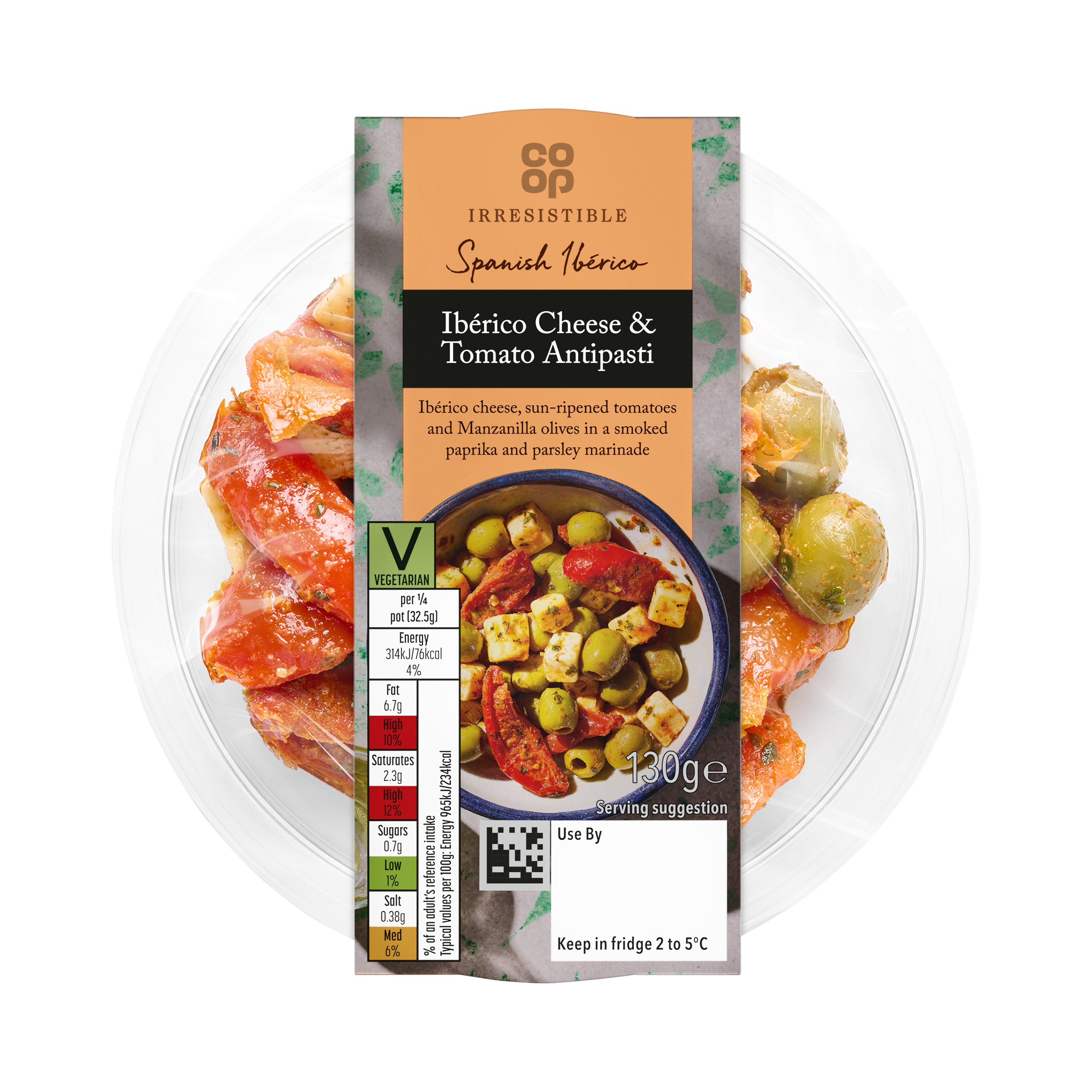 Co-op Irresistible Iberico Cheese and Tomato Antipasti 130g