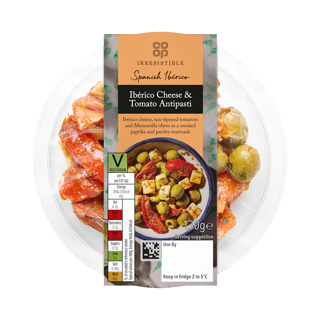 Co-op Irresistible Iberico Cheese and Tomato Antipasti 130g
