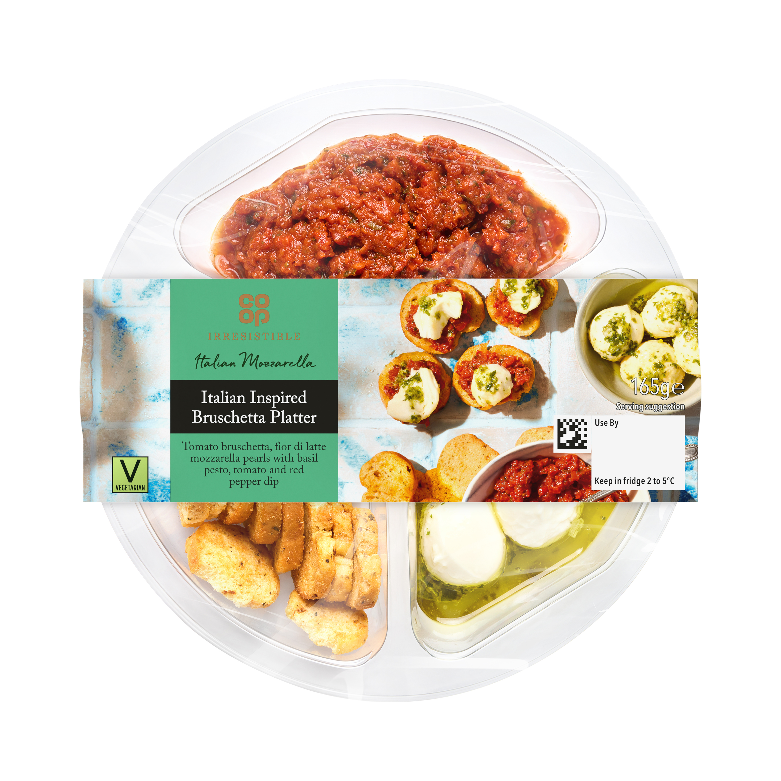 Co-op Irresistible Italian Inspired Bruschetta Platter 165g