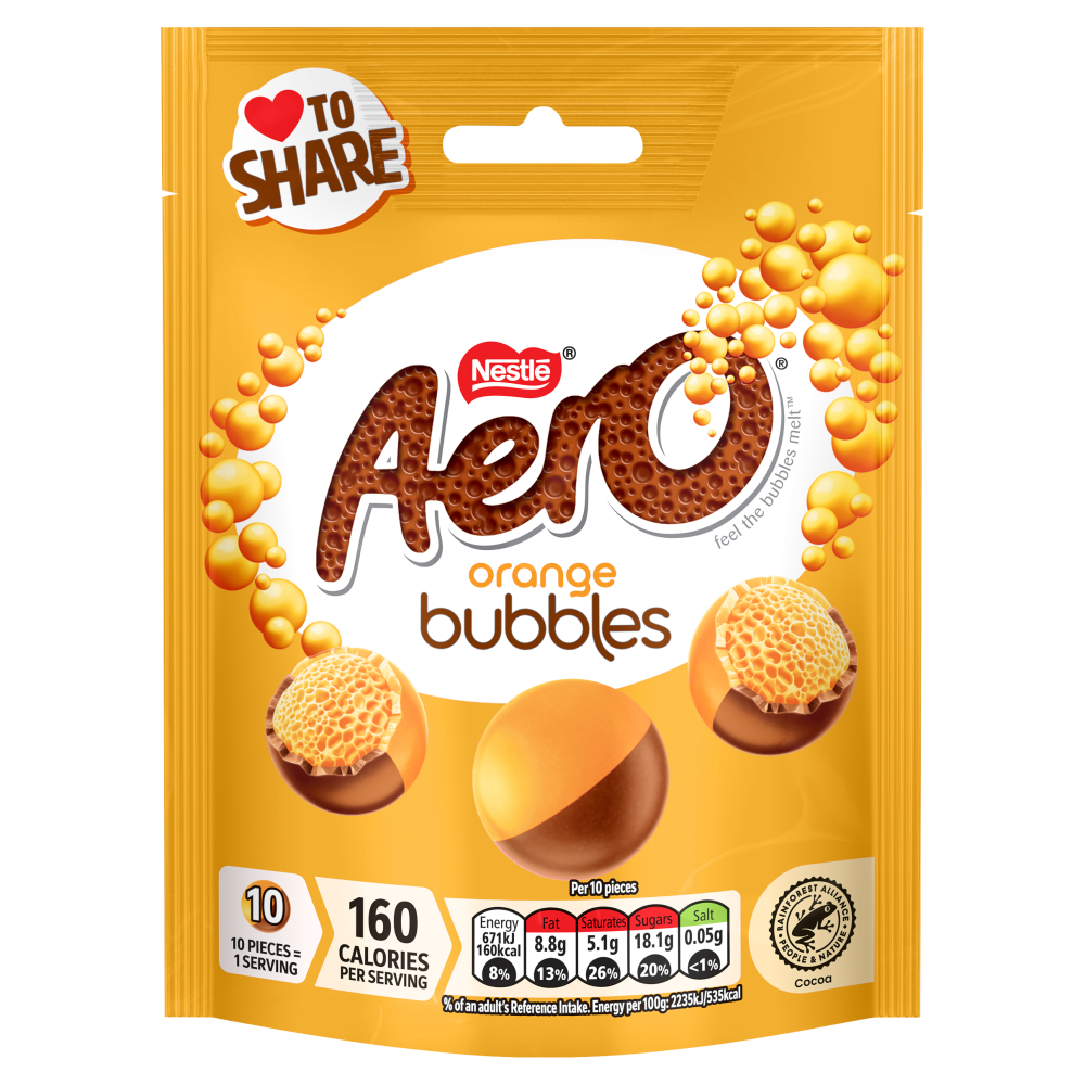 Aero Bubbles Orange Pouch 92g       