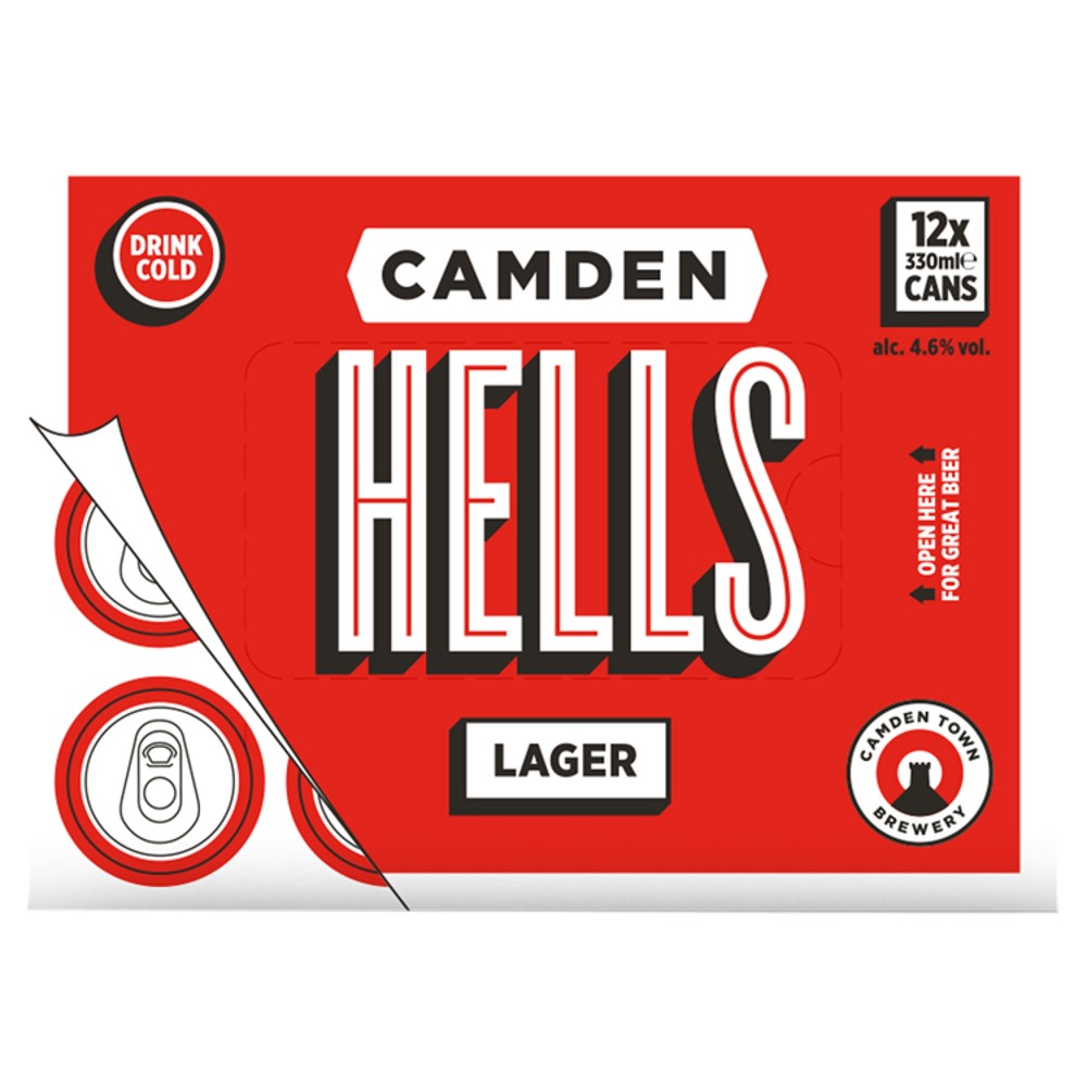 Camden Town Hells Lager 12x 330ml Cans