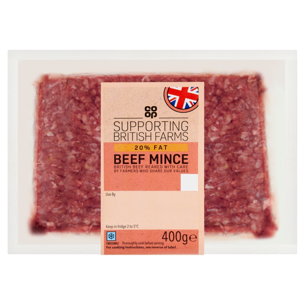 Co-op British 20% Mince 400G    