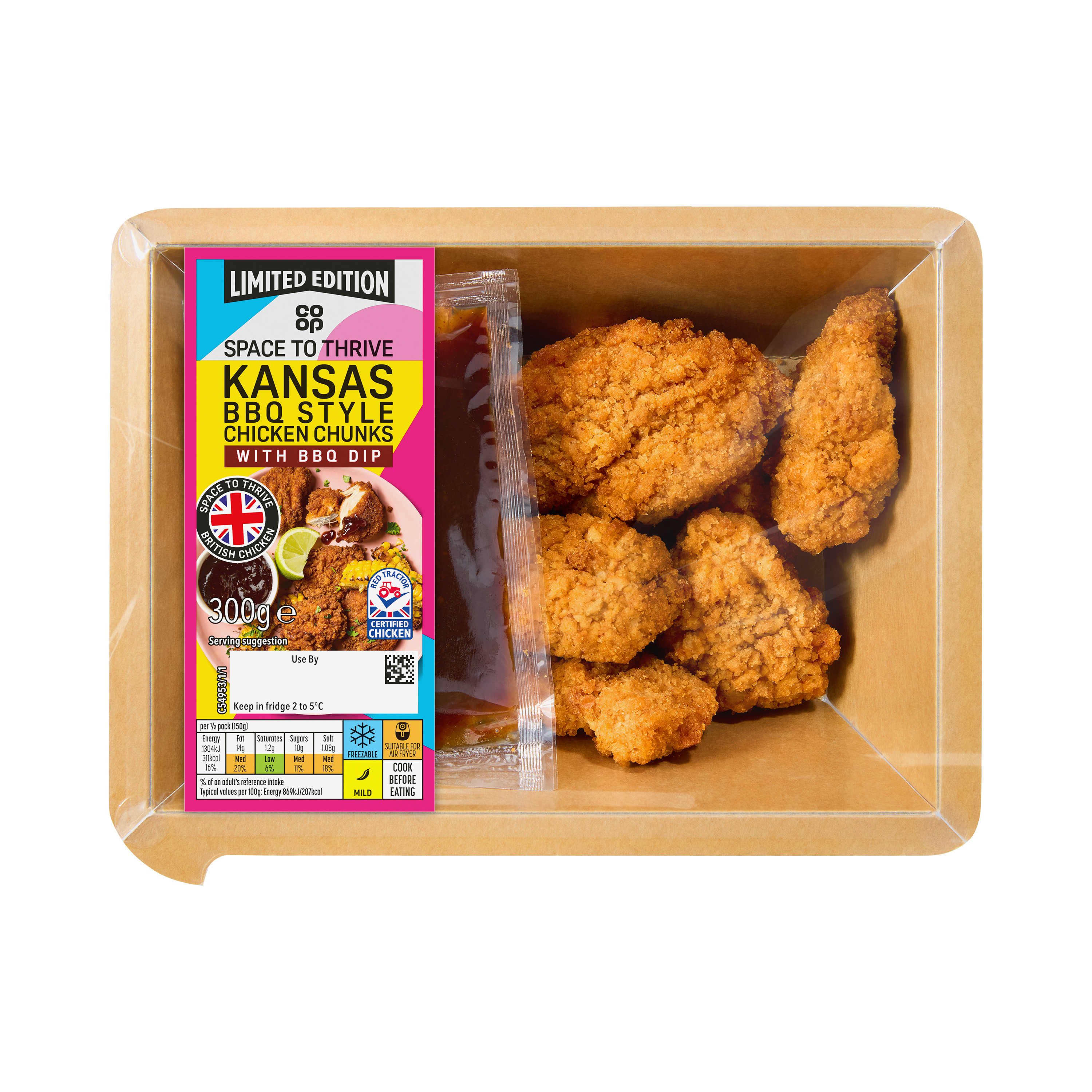 Co-op Kansas Chicken Chunks 300g