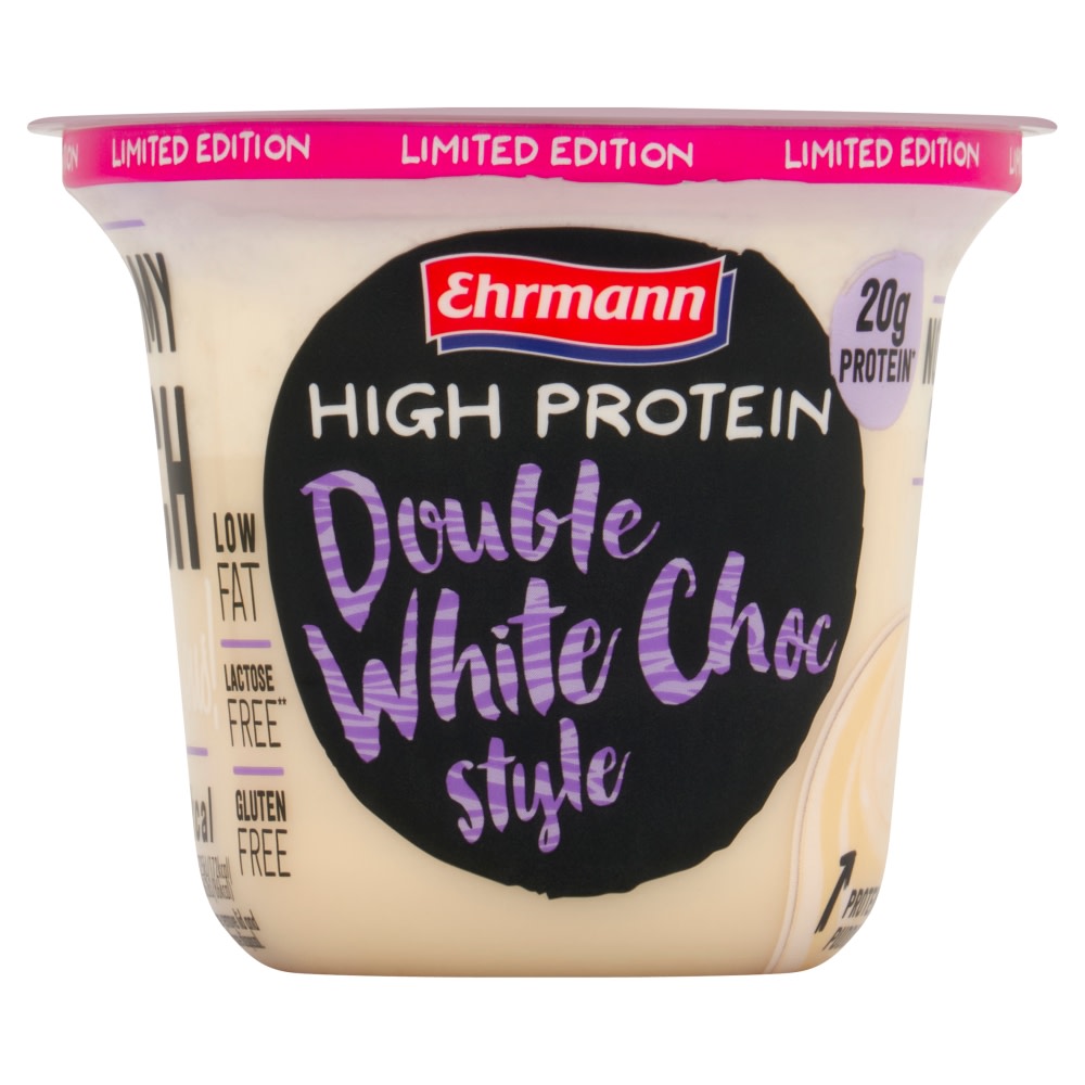 Ehrmann High Protein Double Choc Pudding & Topping 200g