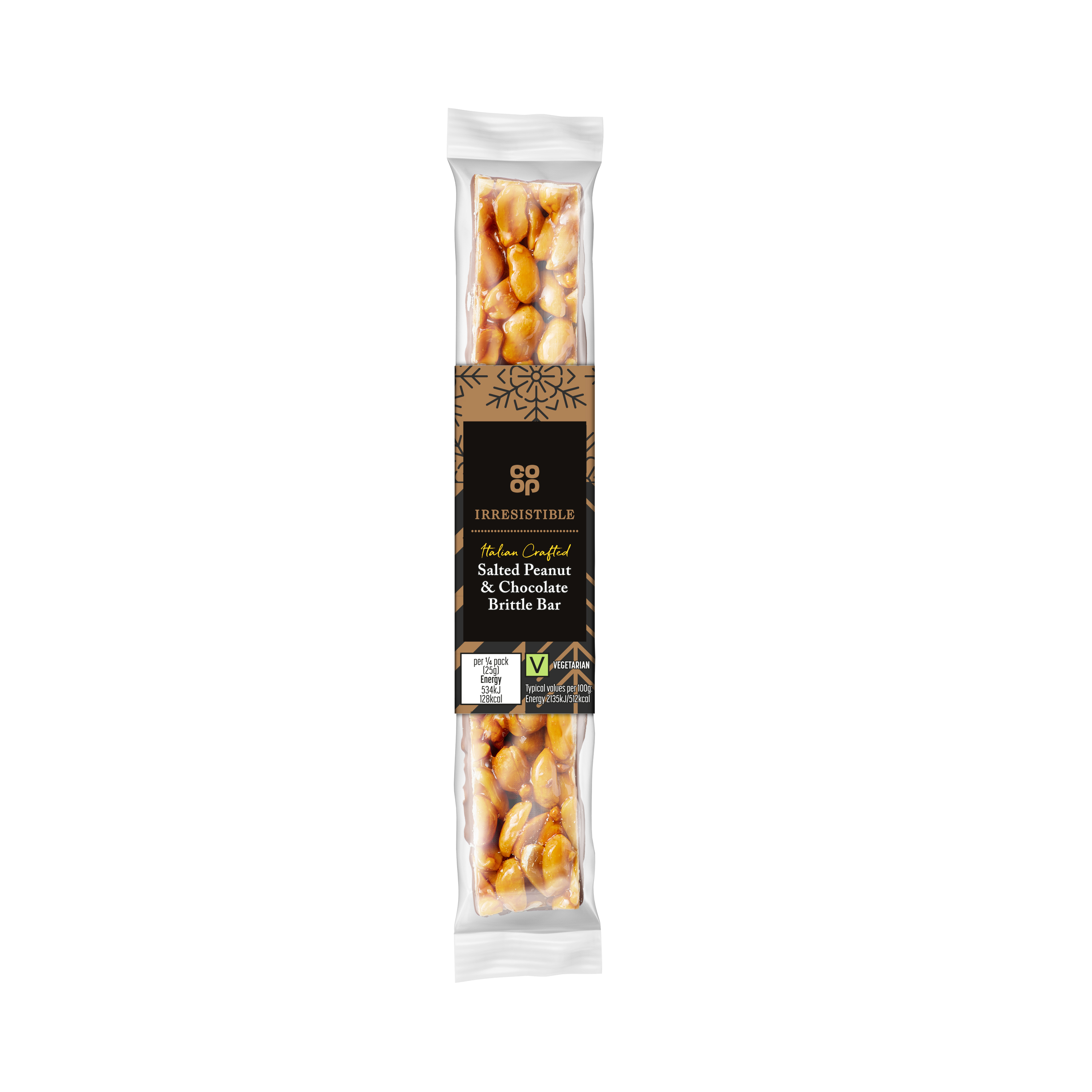 Co-op Irresistible Chocolate Dipped Peanut Brittle Bar