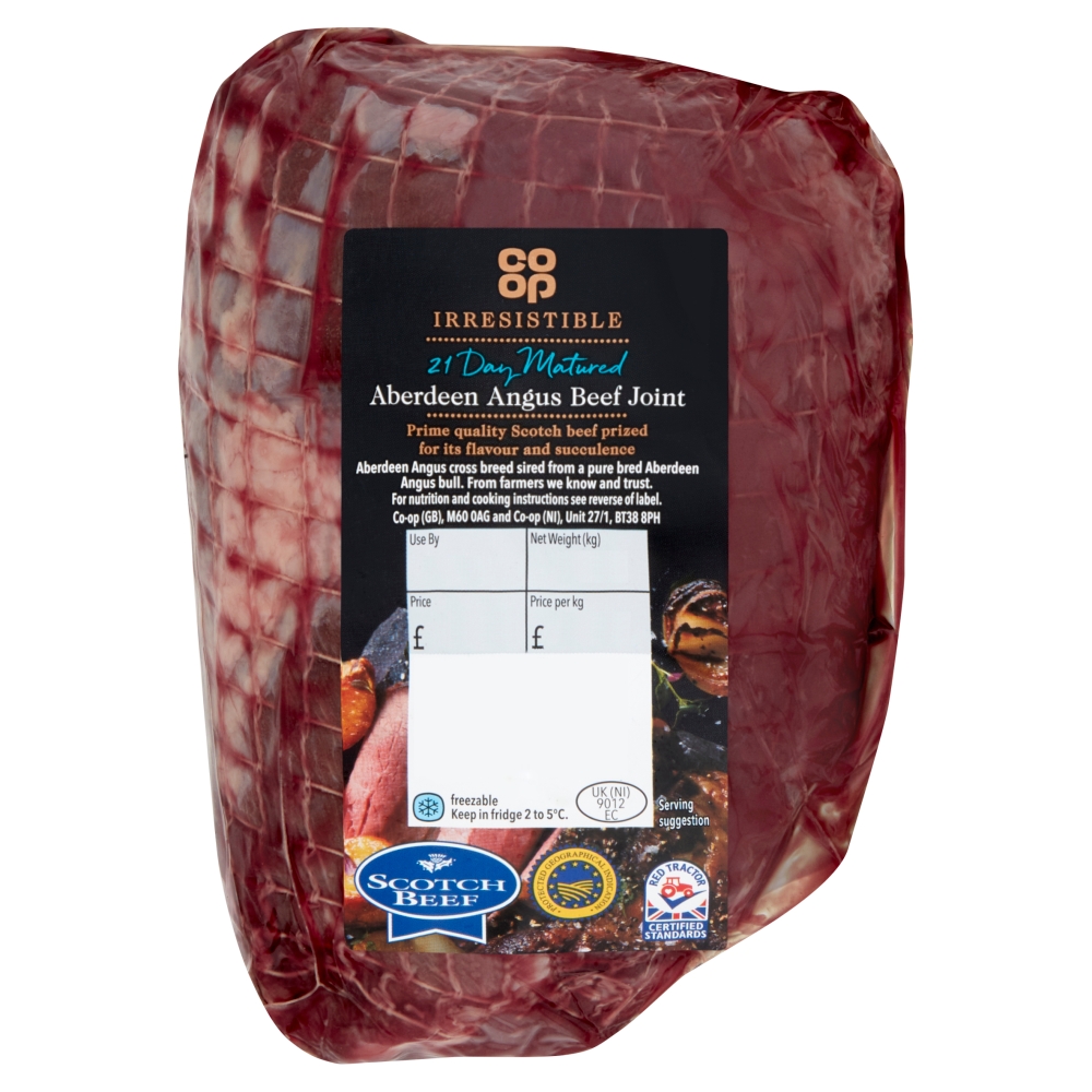 Coop Irresistible Scotch Angus Beef Joint Avg 0.97kg