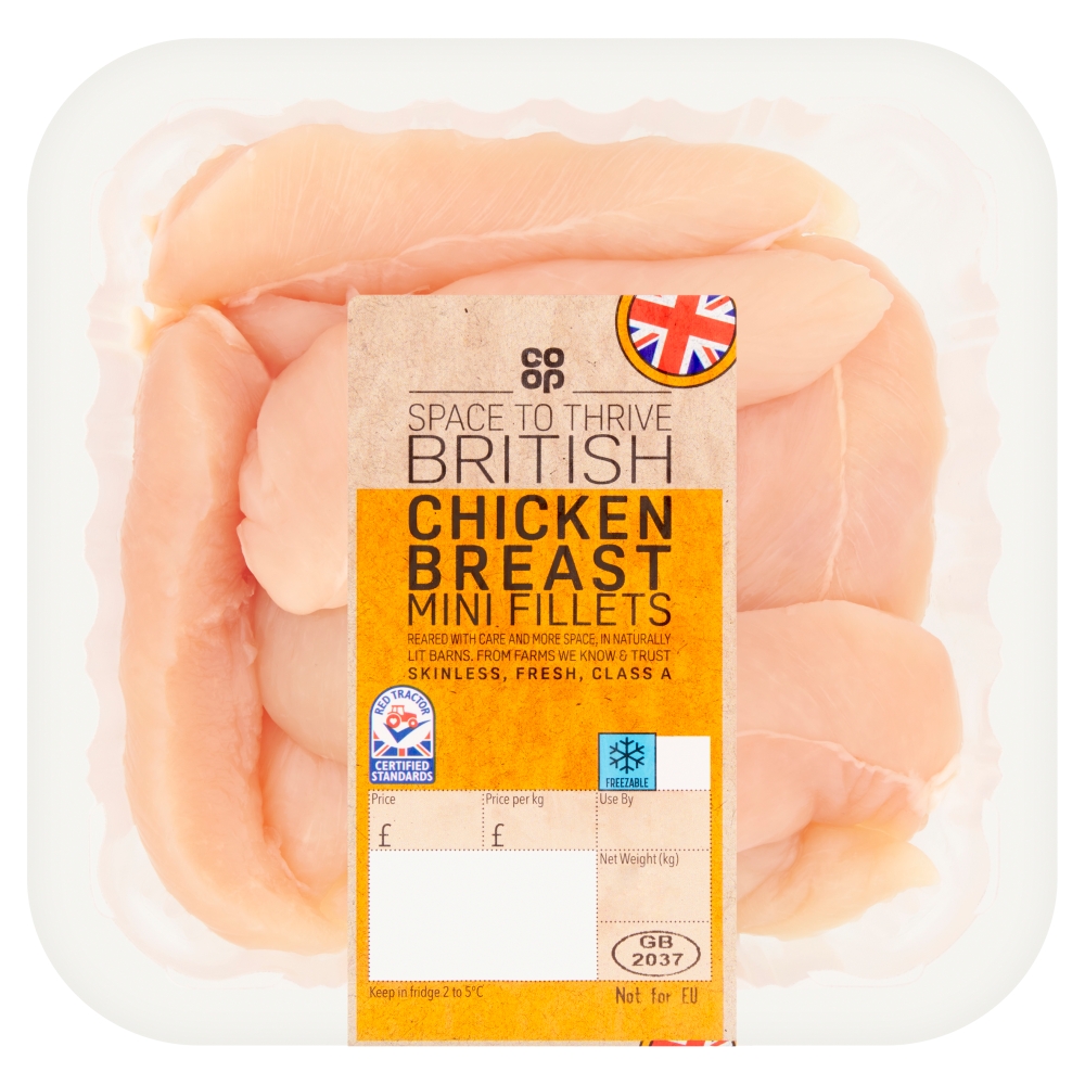 Co-op British Chicken Mini Breast Fillets 400g
