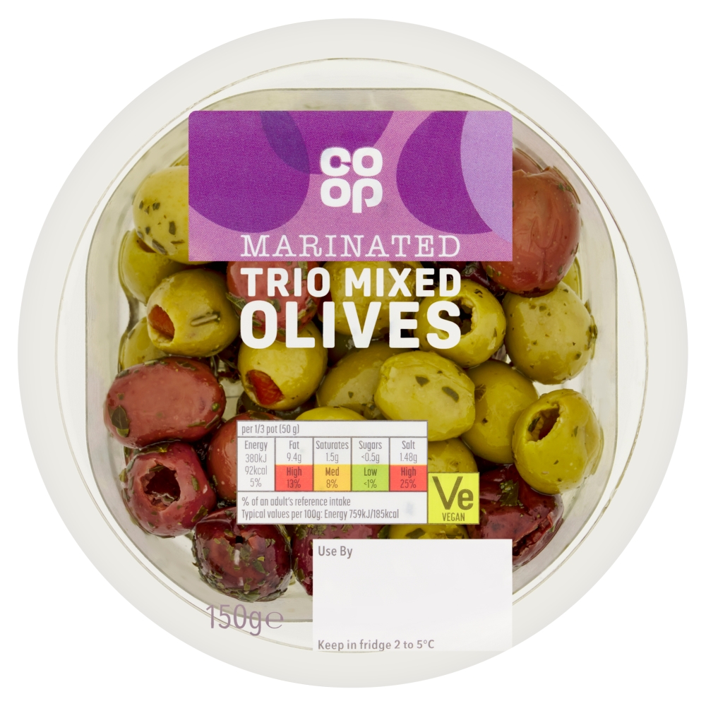 Co-op Trio Mixed Olives 150g