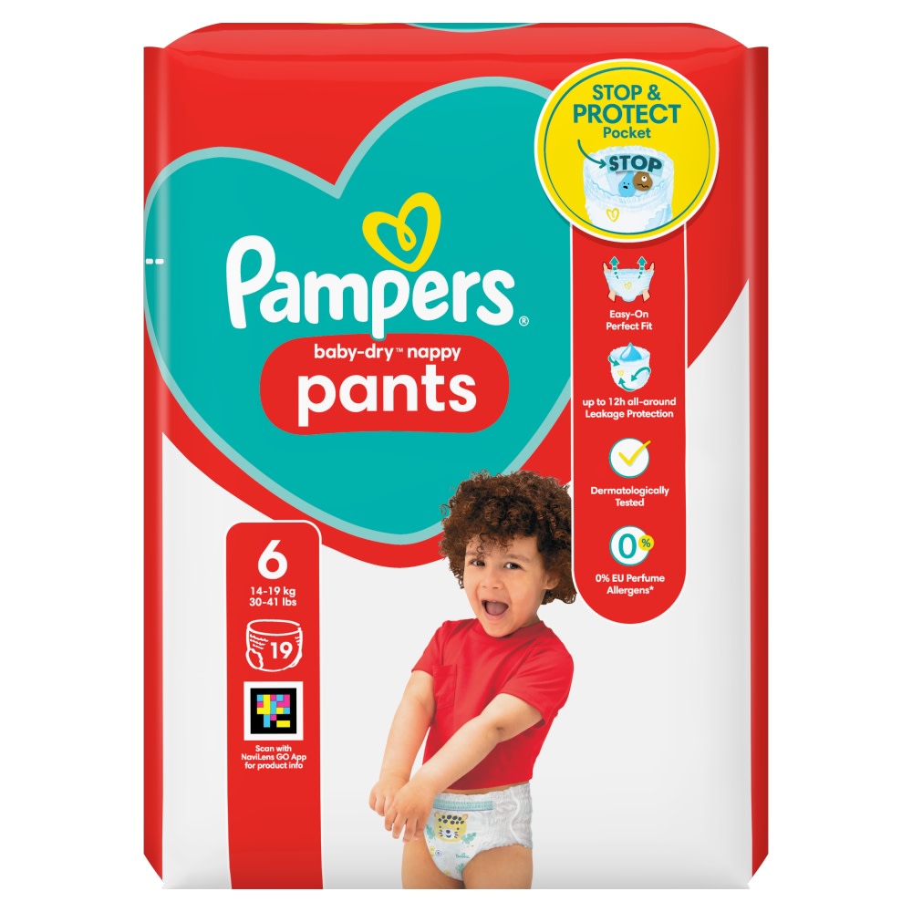 Pampers Baby Dry Pants Size 6 Carry Pack 19s