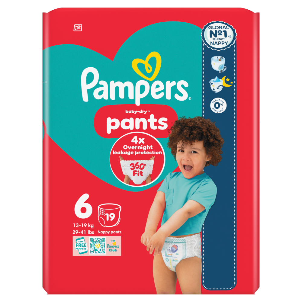 Pampers Baby Dry Pants Size 6 Carry Pack 19s