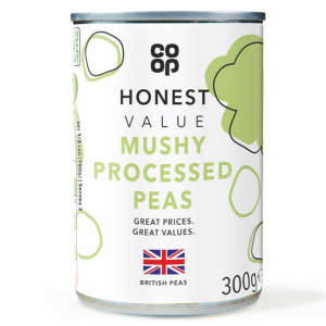 Co-op Honest Value Mushy Processed Peas 300g