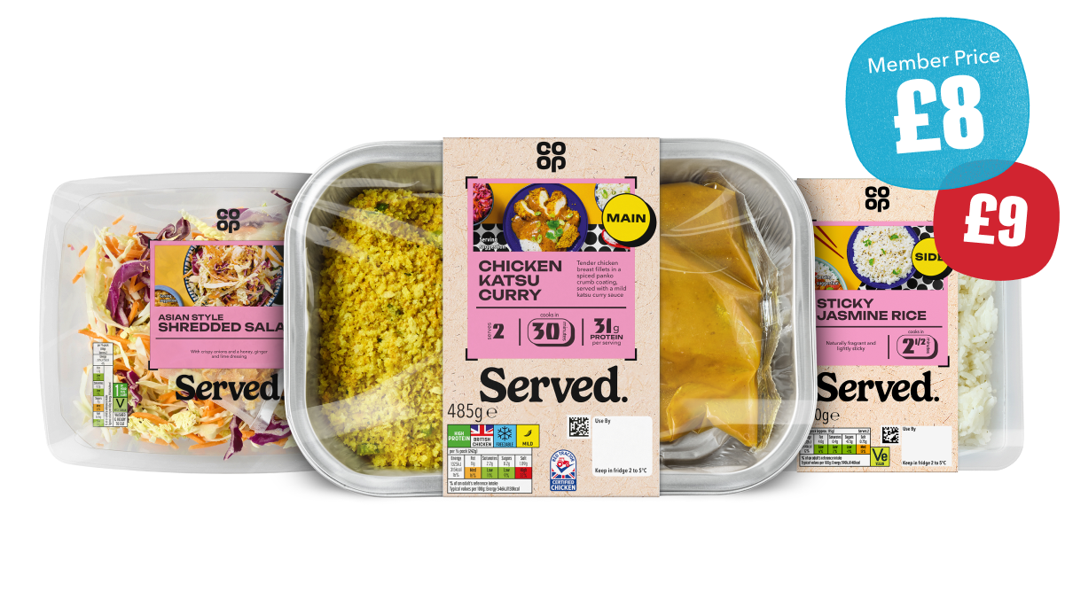 Served Chicken Katsu Curry