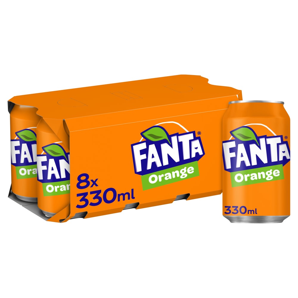Fanta Orange Zero 8x330ml