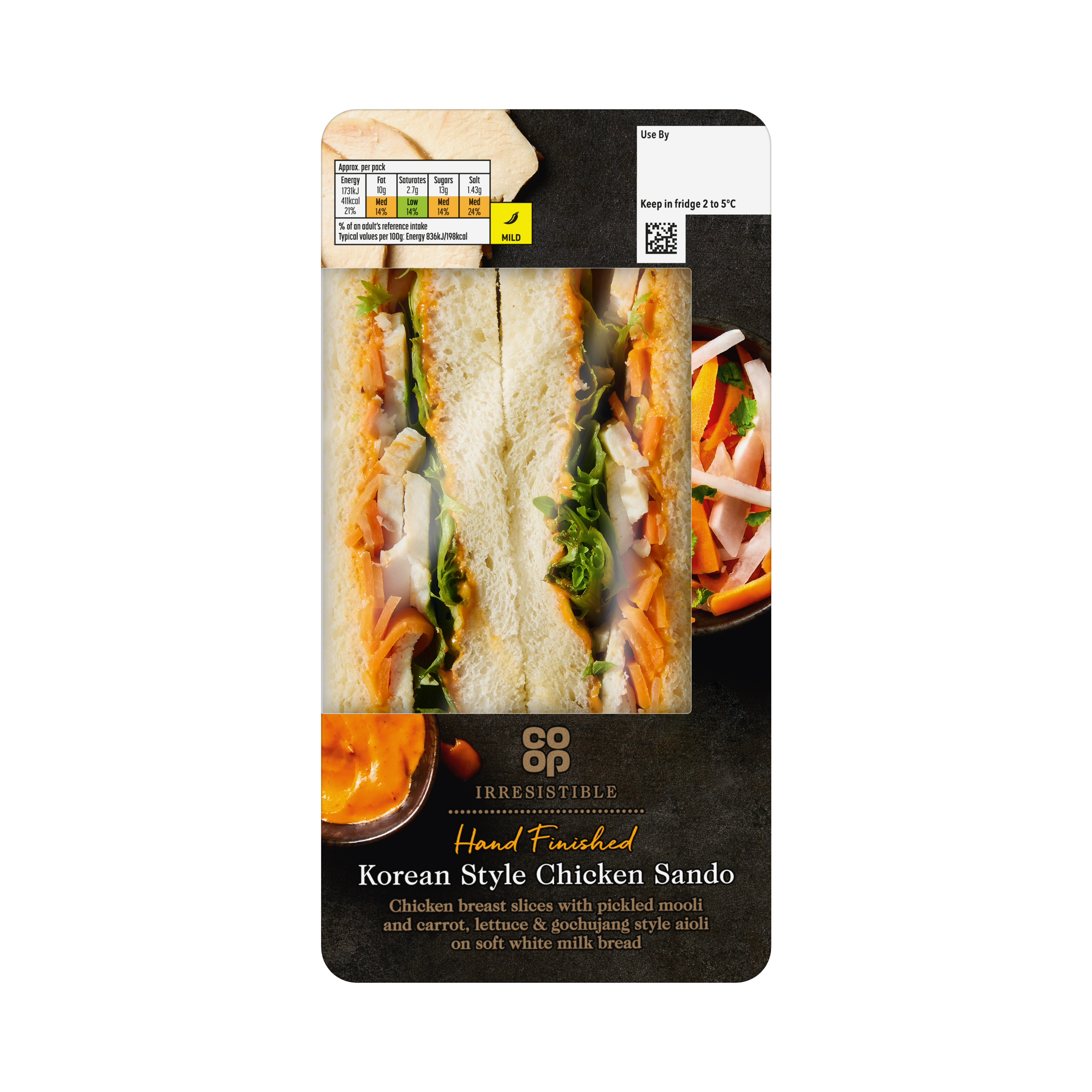 Co-op Irresistible Korean Chicken Sando​ 207g