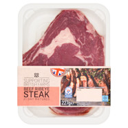 Co op British Beef Ribeye Steak 227g Co op