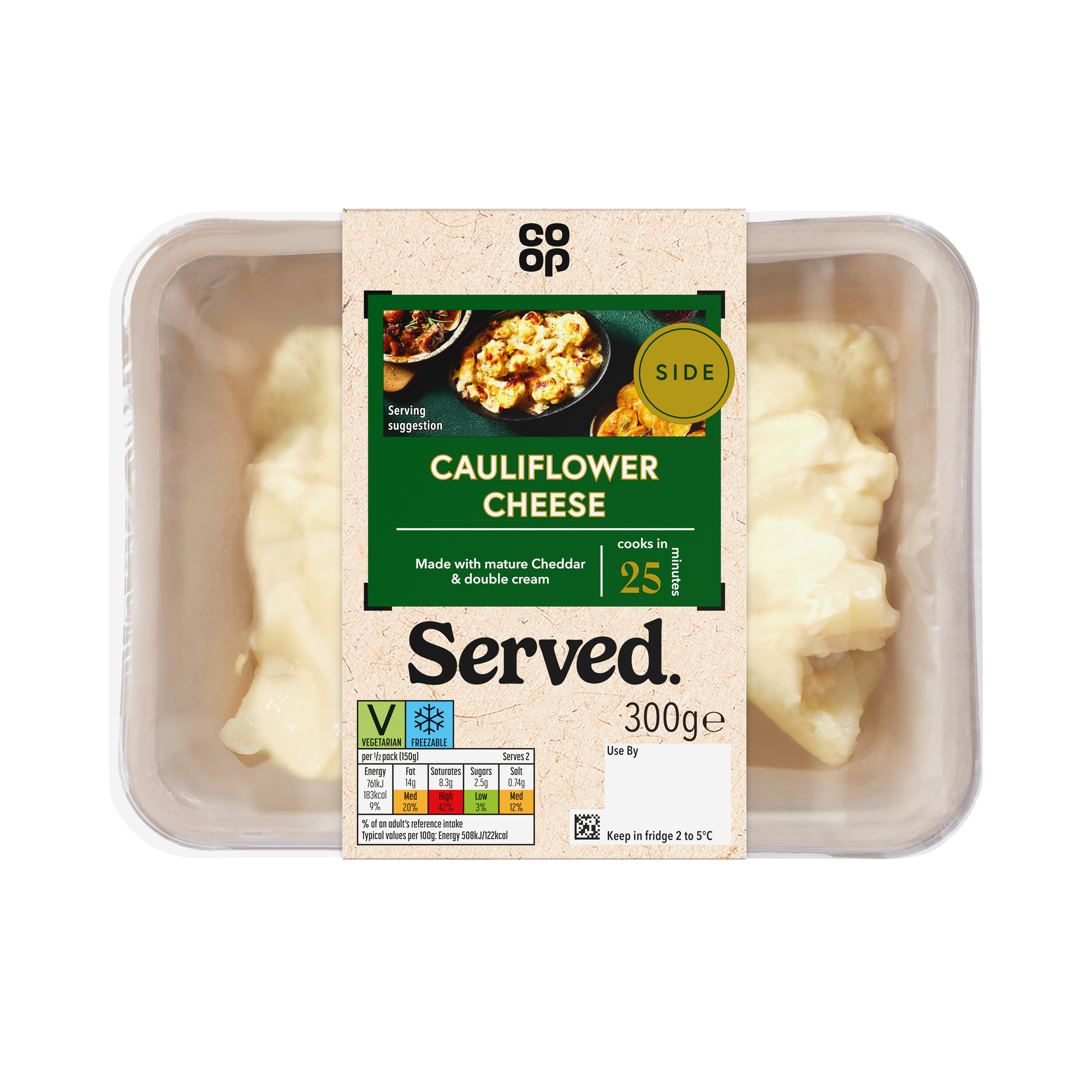 Co-op Cauliflower Cheese 300g           
