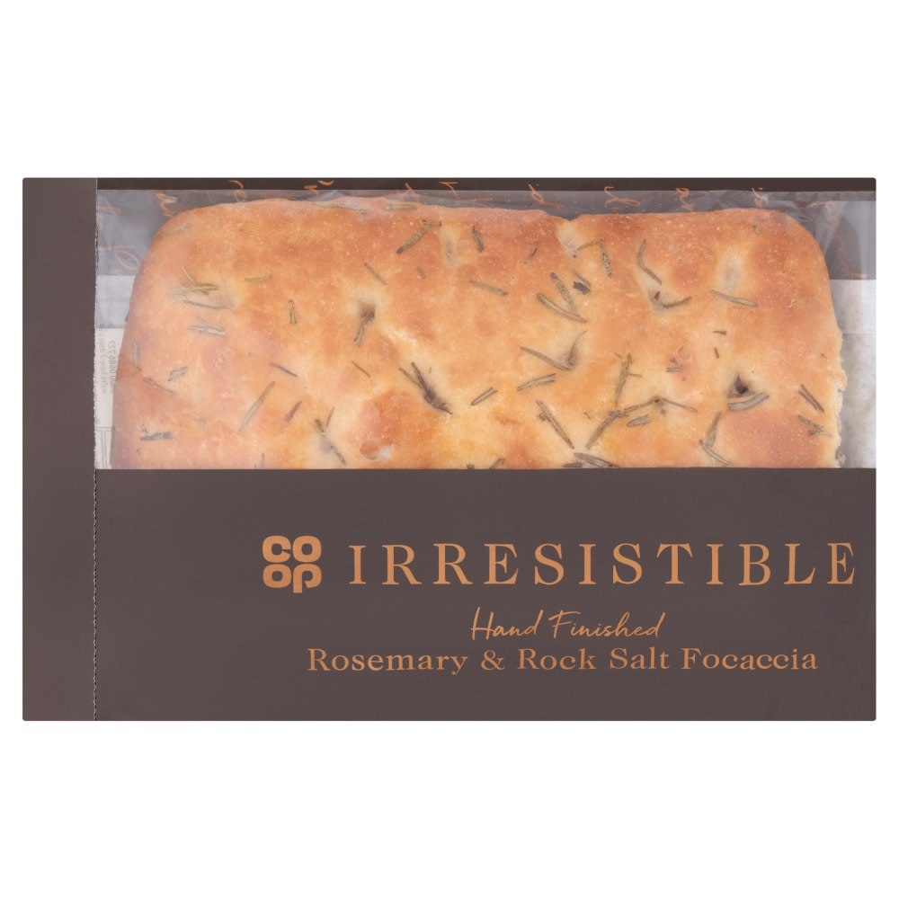 Co-op Irresistible Rosemary Rock Salt Focaccia Each