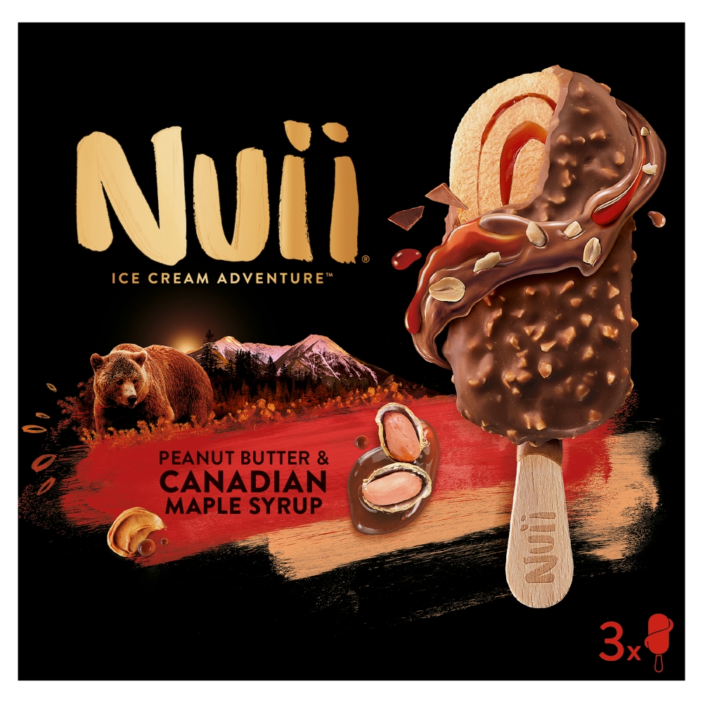  Nuii Peanut Butter and Canadian Maple Syrup 3x90ml