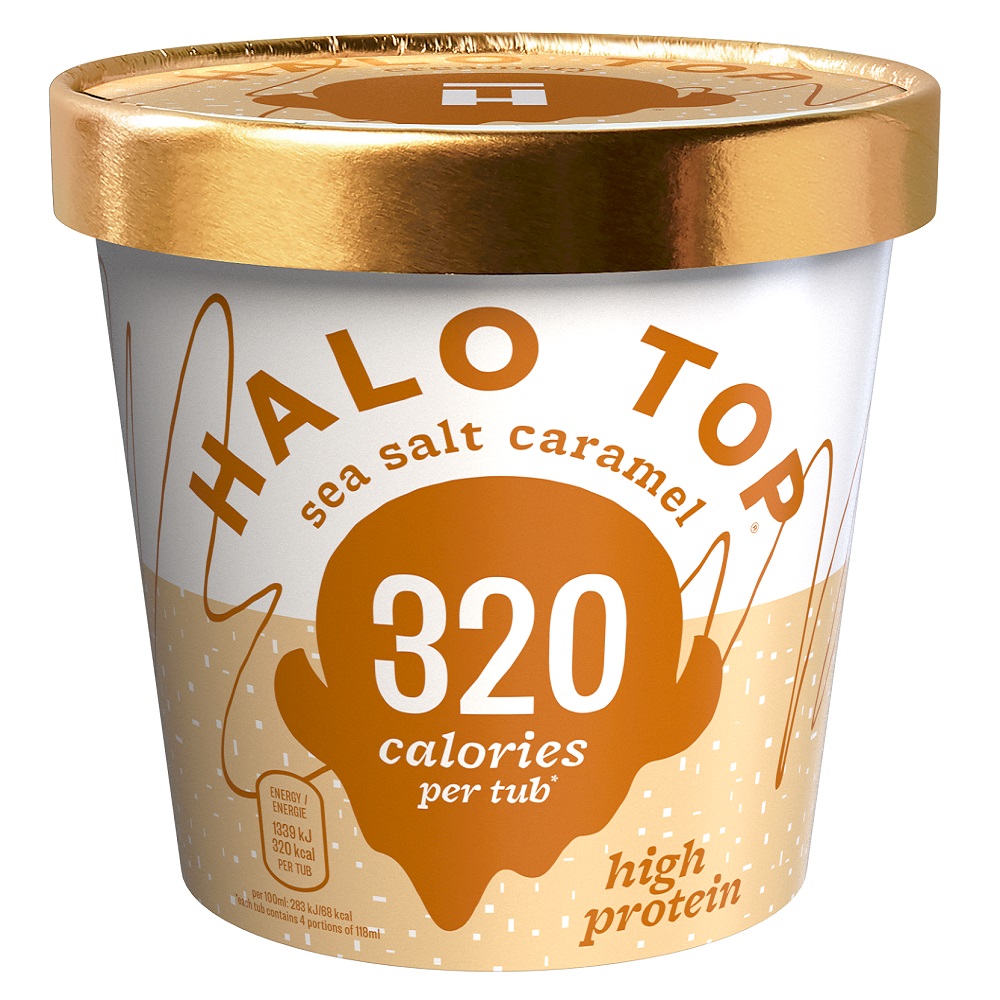 Halo Top Sea Salt Caramel Low Calorie Ice Cream 473ml Co Op