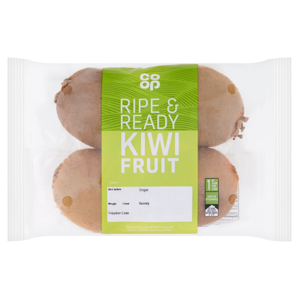 Co-op Ripe And Ready Kiwi Fruit 4pk