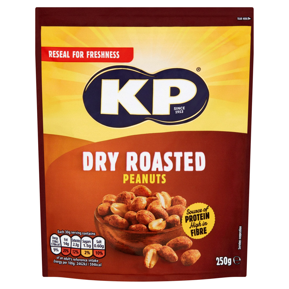 Kp Dry Roasted Peanuts 250G