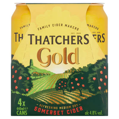 Thatchers Gold Cider Cans 4x440ml