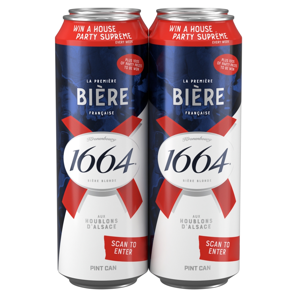 1664 Biere Lager Beer Cans 4x568ml